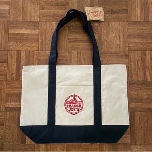 Trader Joe’s large canvas tote bag in navy